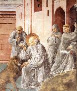 GOZZOLI, Benozzo St Jerome Pulling a Thorn from a Lion's Paw sd oil painting reproduction